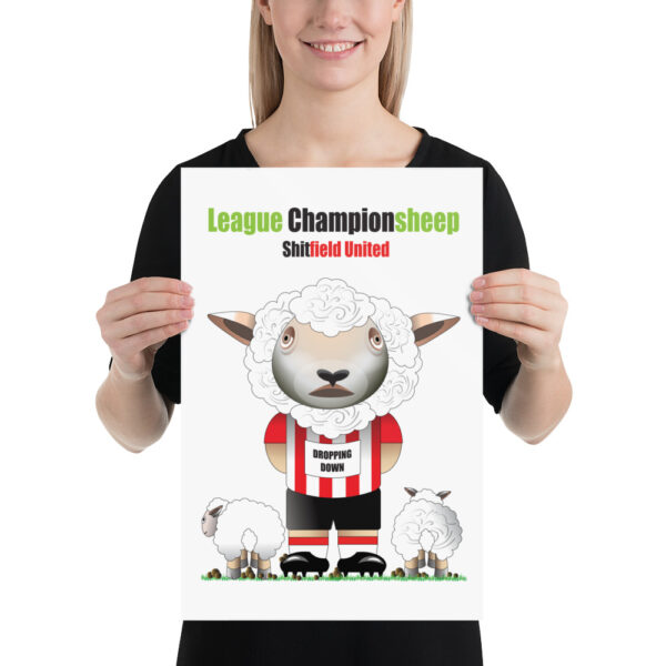 Shitfield United Funny Football Poster - Image 2