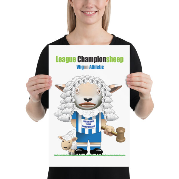 Wigon Athletic Funny Football Poster - Image 2