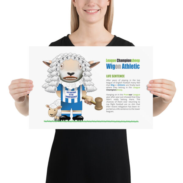 Wigon Athletic Funny Football Poster - Image 2