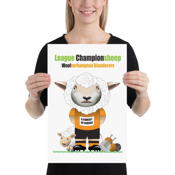 Woolverhampton Blunderers Funny Football Poster - Image 2