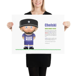 Chelski Funny Football Poster