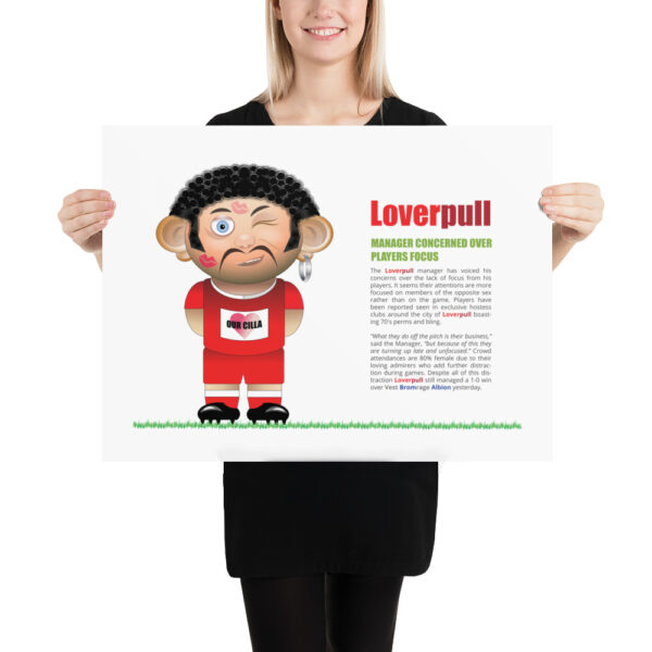 Loverpull Funny Football Poster