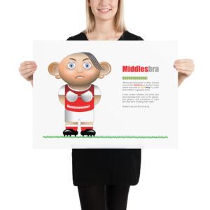 Middlesbra Funny Football Poster