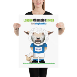 Boremingham City Funny Football Poster