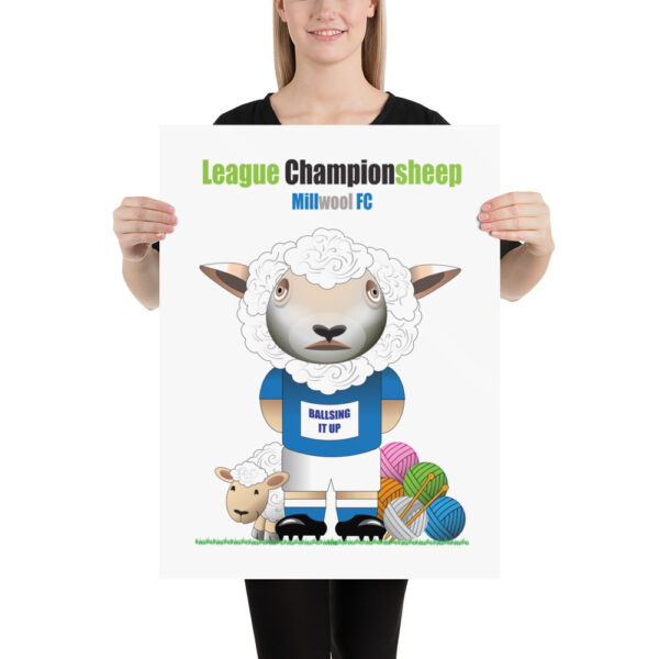 Millwool FC Funny Football Poster