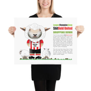 Shitfield United Funny Football Poster