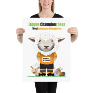 Woolverhampton Blunderers Funny Football Poster