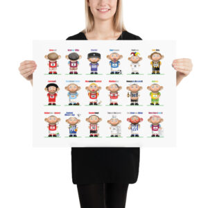 Premear League Funny Football Poster