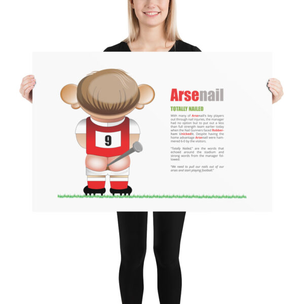 Arsenail Funny Football Poster - Image 3