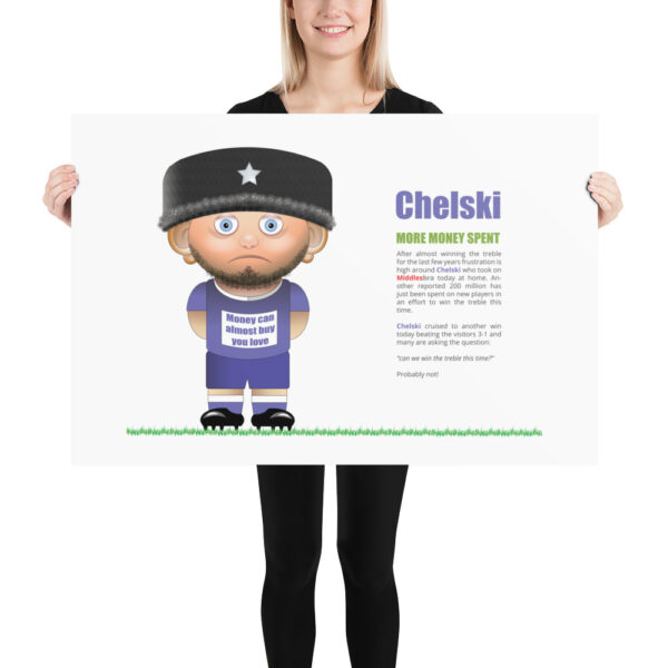 Chelski Funny Football Poster - Image 3