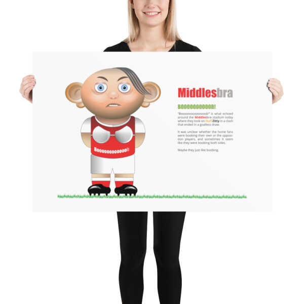 Middlesbra Funny Football Poster - Image 3