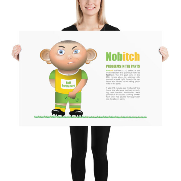 Nobitch Funny Football Poster - Image 3