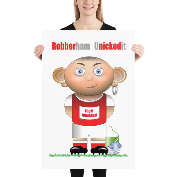 Robberham Unickedit Funny Football Poster - Image 3