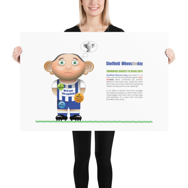 Sheffield Whenstheday Funny Football Poster - Image 3