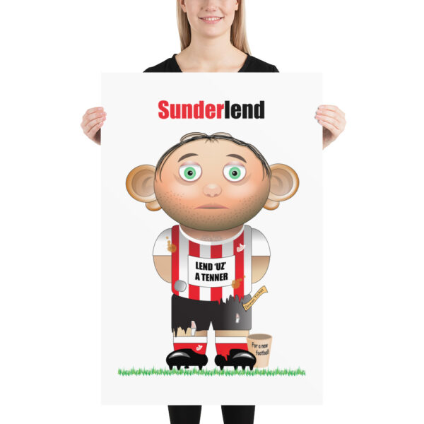 Sunderlend Funny Football Poster - Image 3
