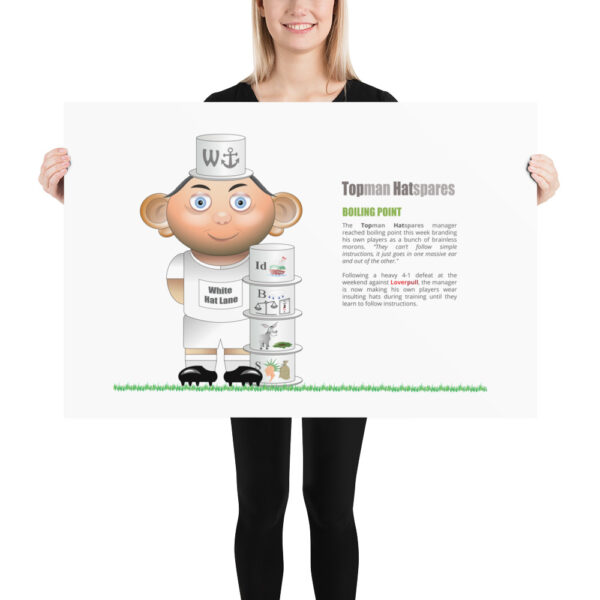 Topman Hatspares Funny Football Poster - Image 3