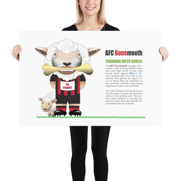 AFC Bonemouth Funny Football Poster - Image 3