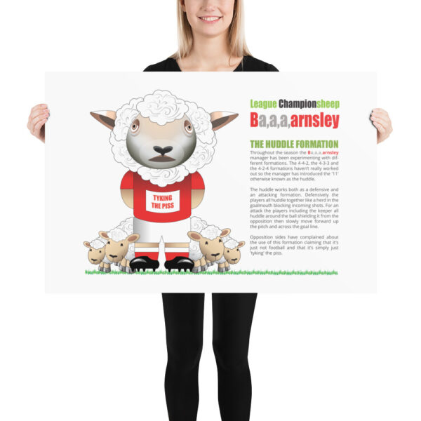 Ba,a,a,arnsley Funny Football Poster - Image 3