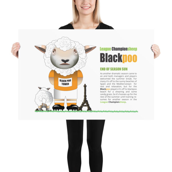 Blackpoo Funny Football Poster - Image 3