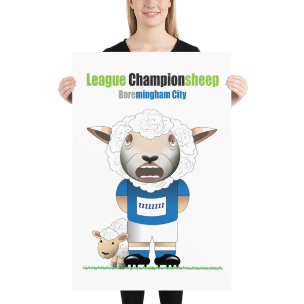 Boremingham City Funny Football Poster - Image 3