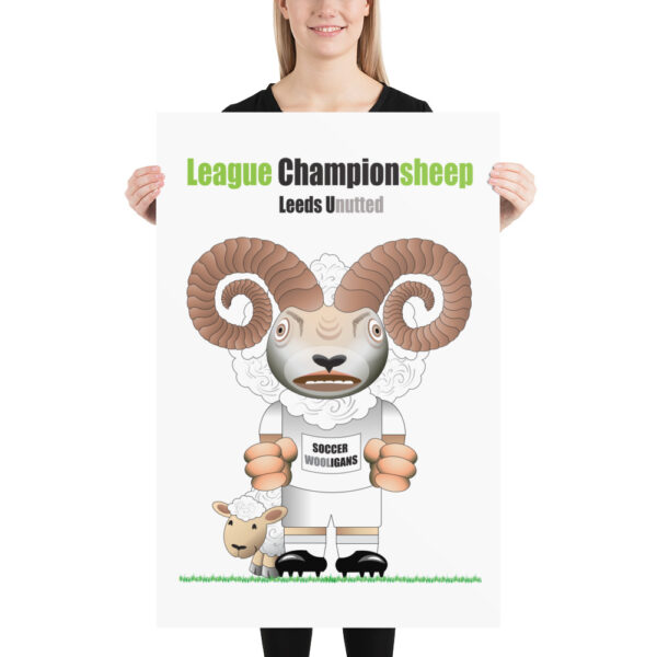 Leeds Unutted Funny Football Poster - Image 3