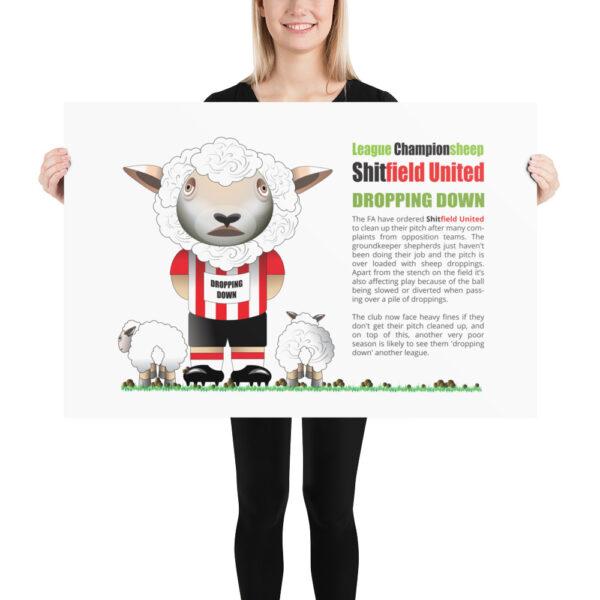 Shitfield United Funny Football Poster - Image 3