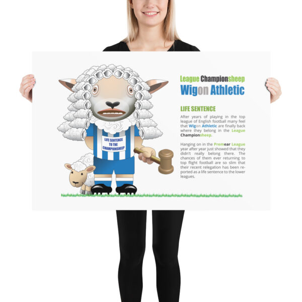 Wigon Athletic Funny Football Poster - Image 3