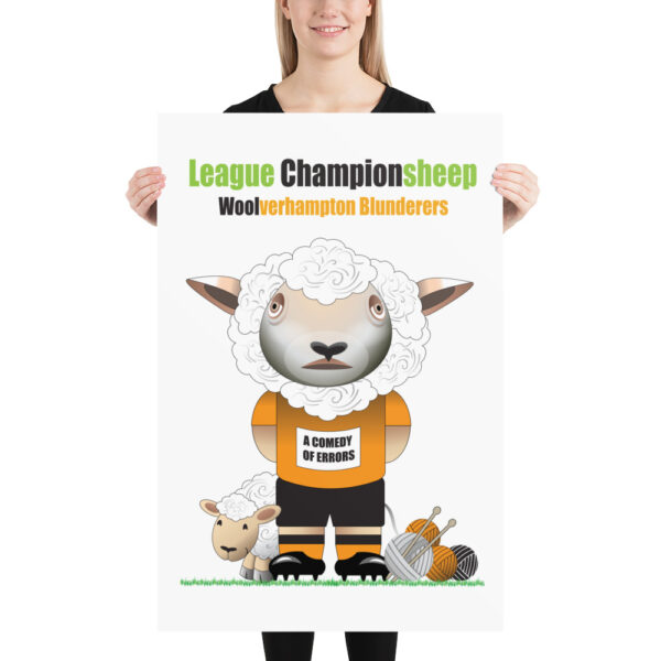 Woolverhampton Blunderers Funny Football Poster - Image 3