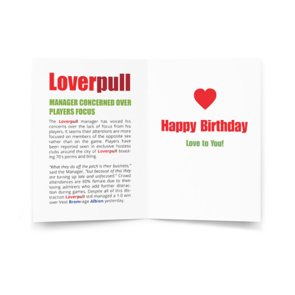 Loverpull Funny Football Birthday Card - Image 2