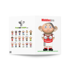 Middlesbra Funny Football Birthday Card