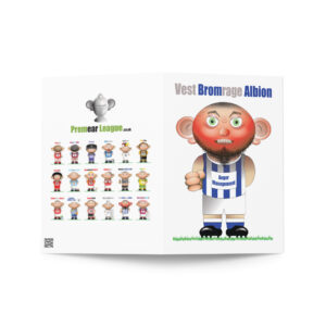 Vest Bromrage Albion Funny Football Birthday Card