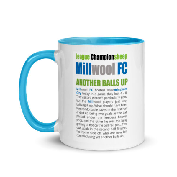 Millwool FC Funny Football Mug With Colour Inside - Image 3
