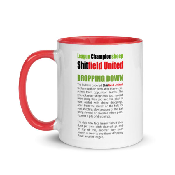Shitfield United Funny Football Mug With Colour Inside - Image 3